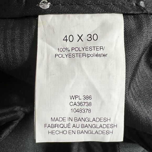 Haggar Pants Mens 40x30 Gray Slim Straight Fit Flex Waist All Day Comfort NEW - Picture 6 of 10